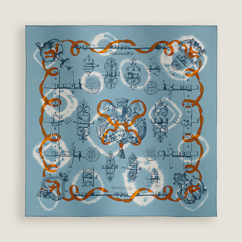 カレH 80 《フェロヌリー・プラン・ソレイユ》 - ブルー | Hermès